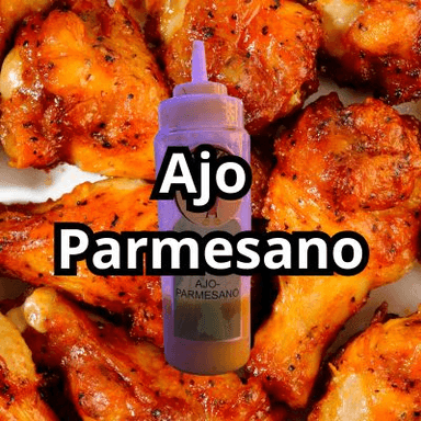 Alitas (7 Piezas) Ajo Parmesano
