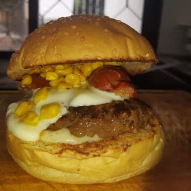 Combo hamburguesa de pollo más gaseosa mini