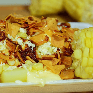 Papa cocida con elote +Plus