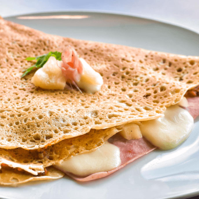 Crepa de Jamón con Queso