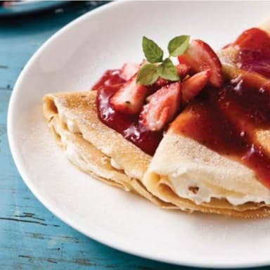 Crepas de Fresa con Crema