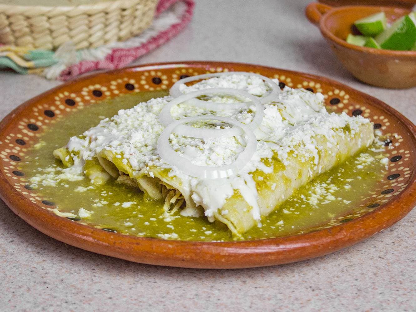 Enchiladas Verdes (4 Piezas)