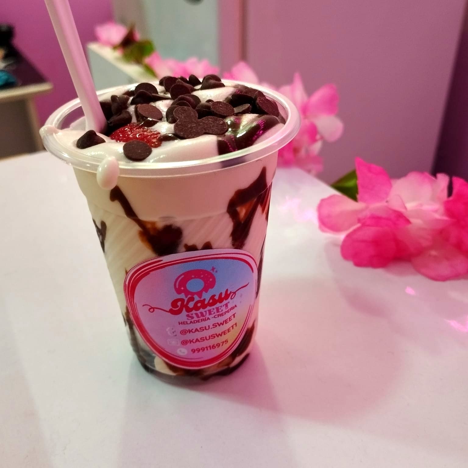Vaso Pequeño de Fresas