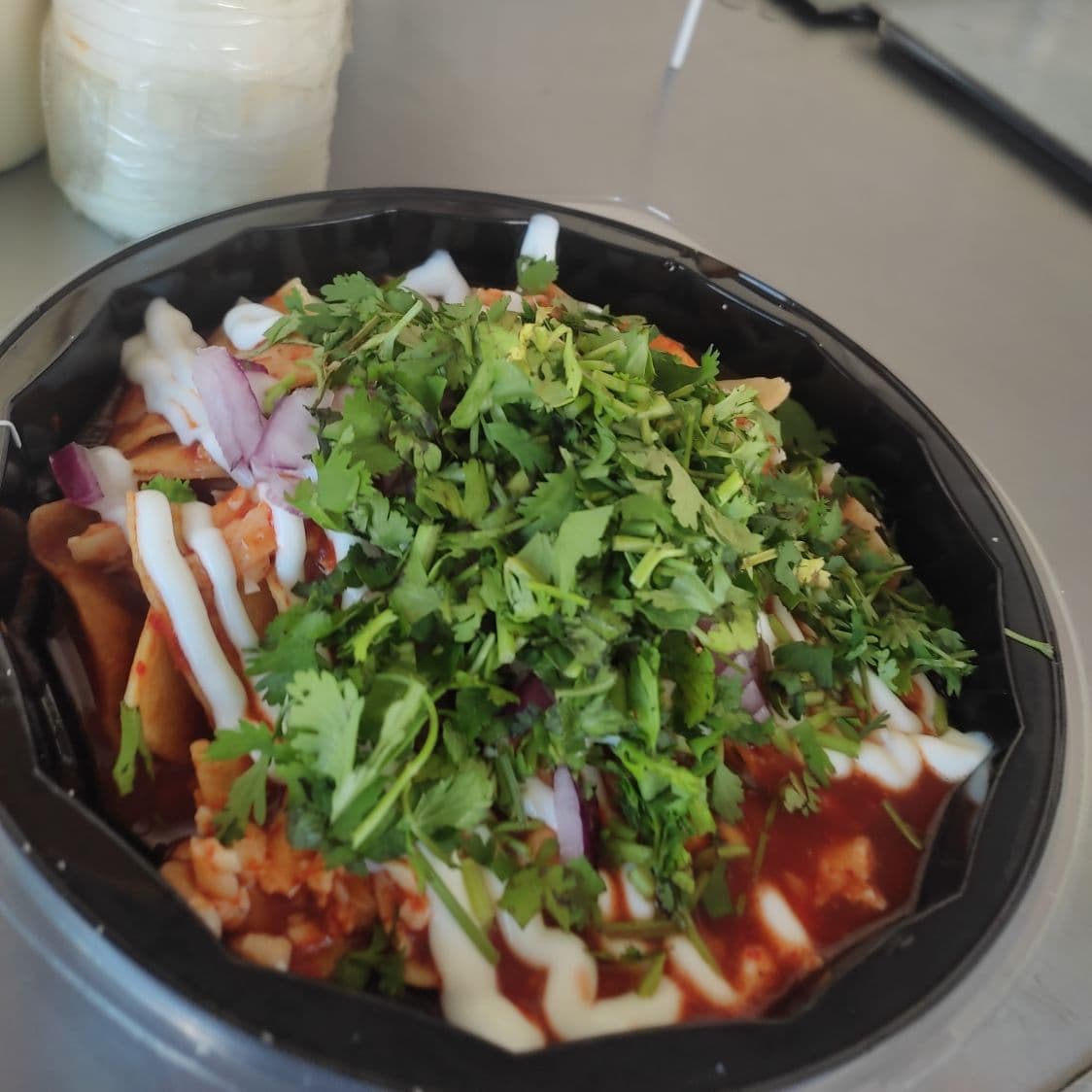 chilaquiles sin proteina