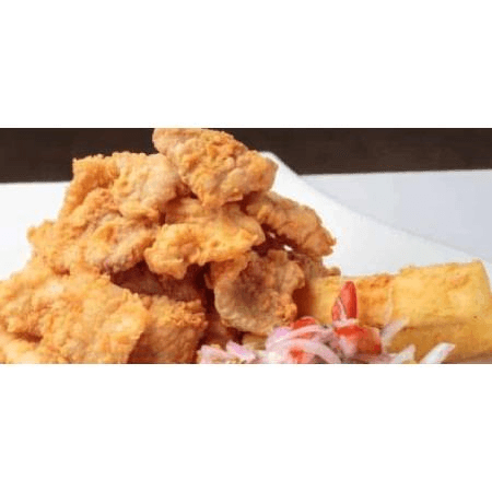 Chirrarron de Pescado con Yuca dorada