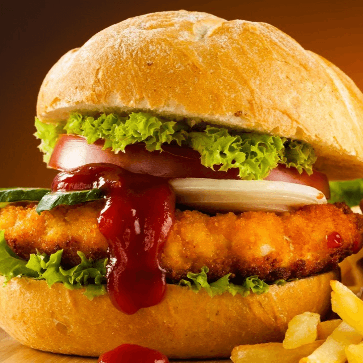Hamburguesa de Pechuga de Pollo BBQ
