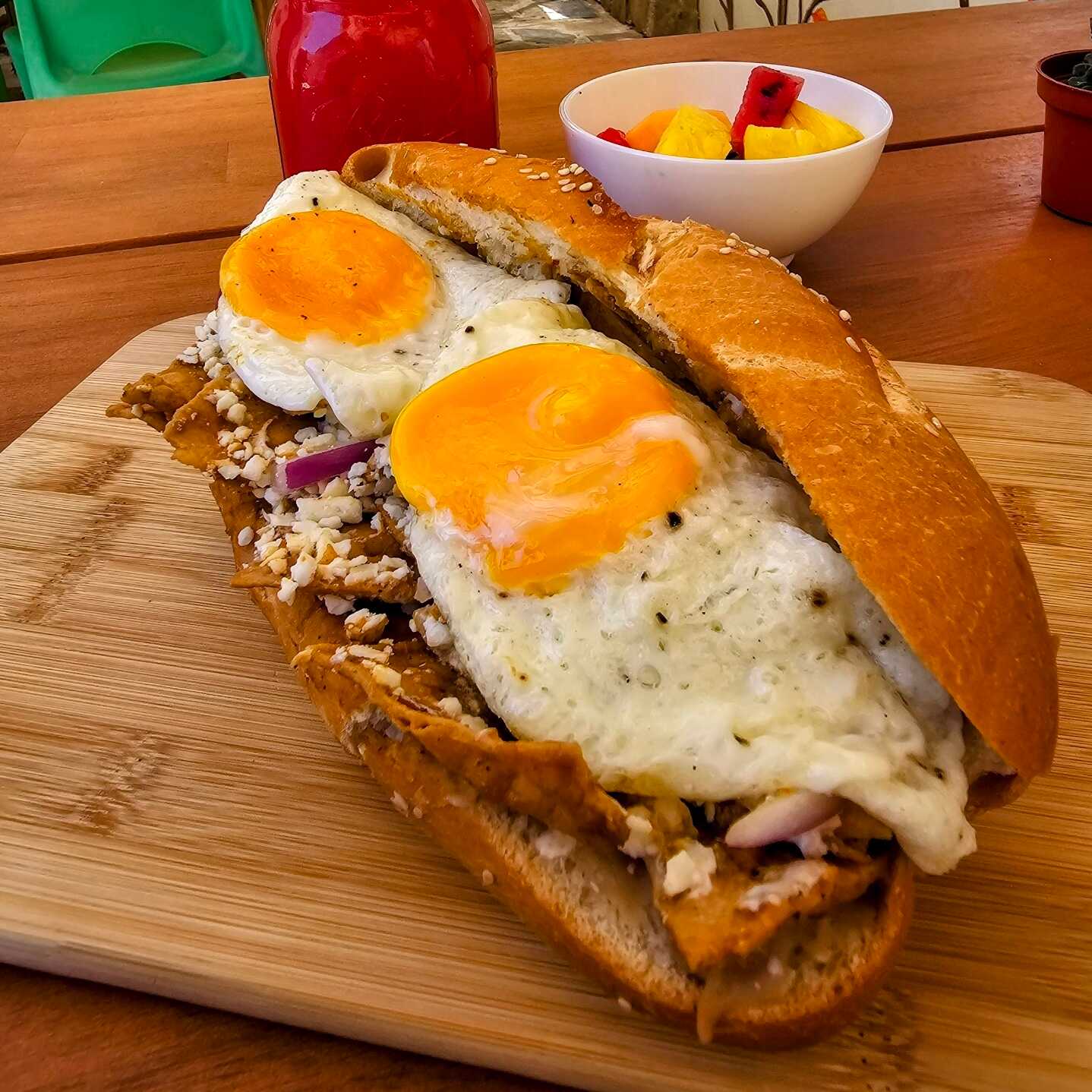 Baguette de chilaquiles
