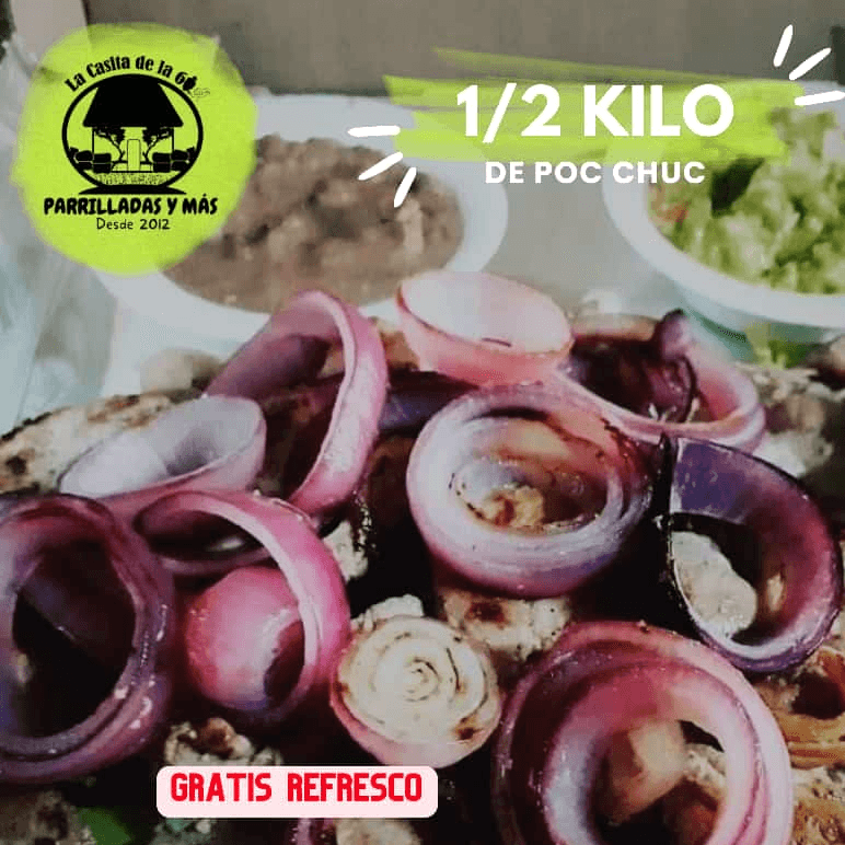 Tablita de Poc Chuc 3 Personas + Refresco