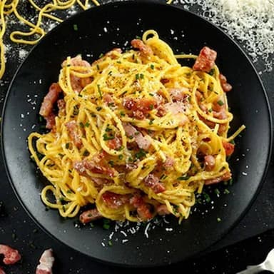 Espagueti a la Carbonara +Francesa
