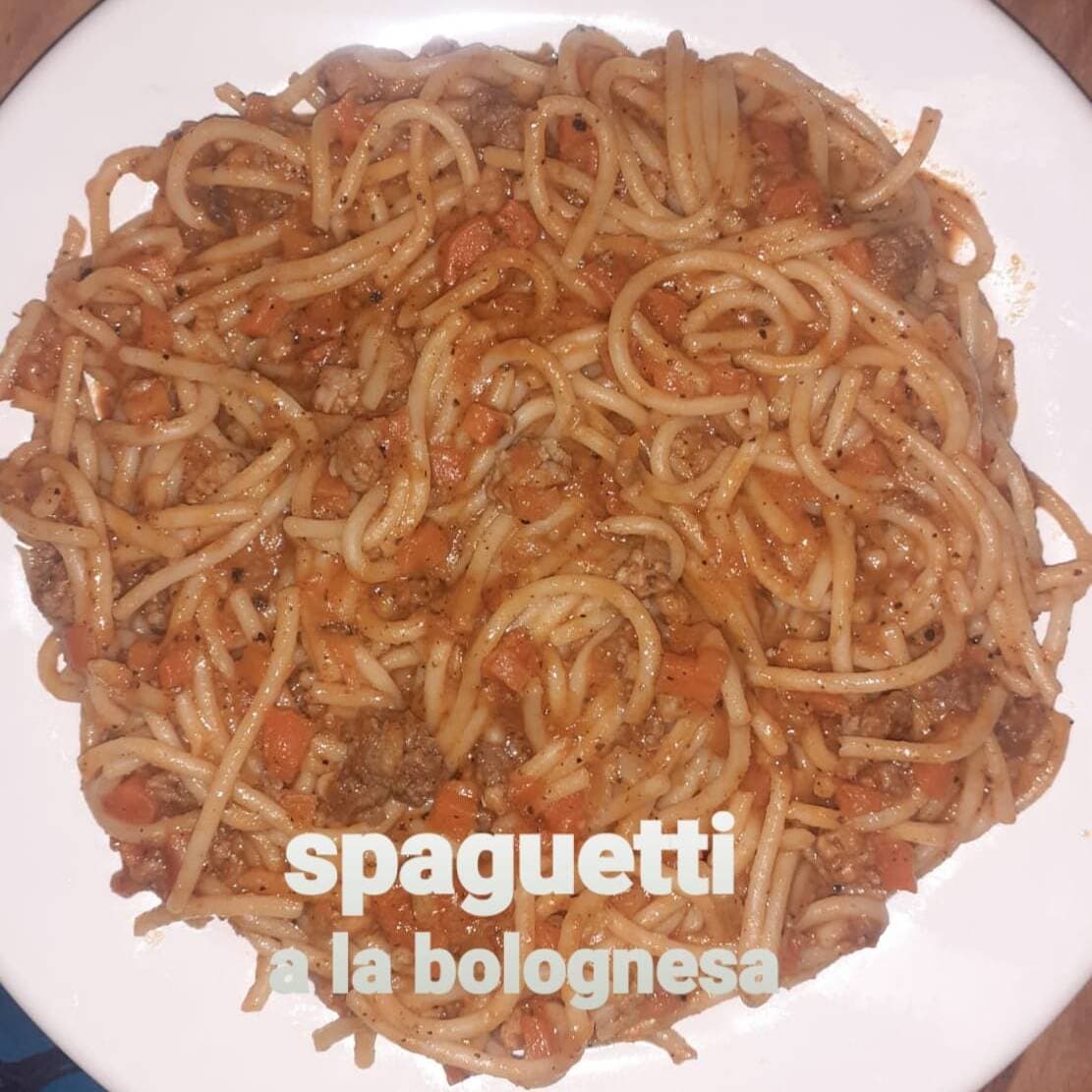 Spaguetti  Bolognesa