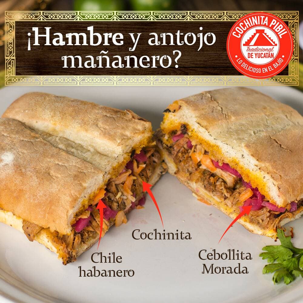 Torta Cochinita + Coca Cola 355 Gratis