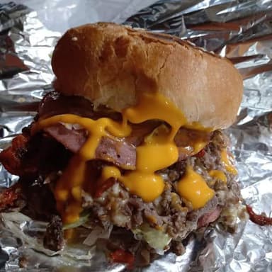 burguer con carne asada