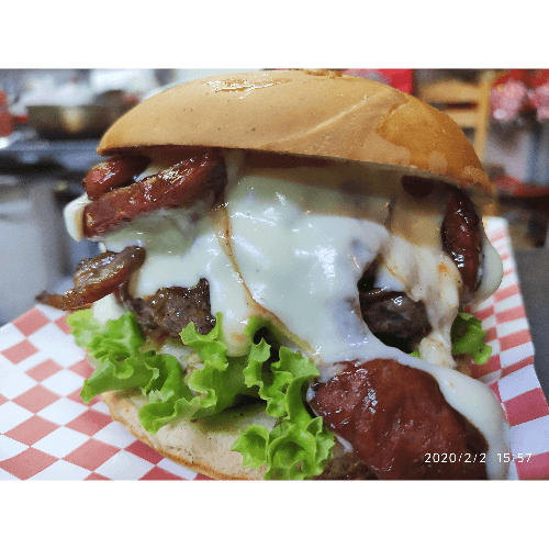 Hamburguesa Ham BBQ