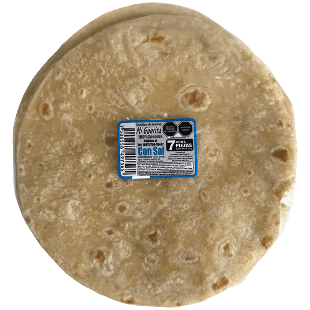 Tortilla harina Mi Guerita 220g 7 pzas