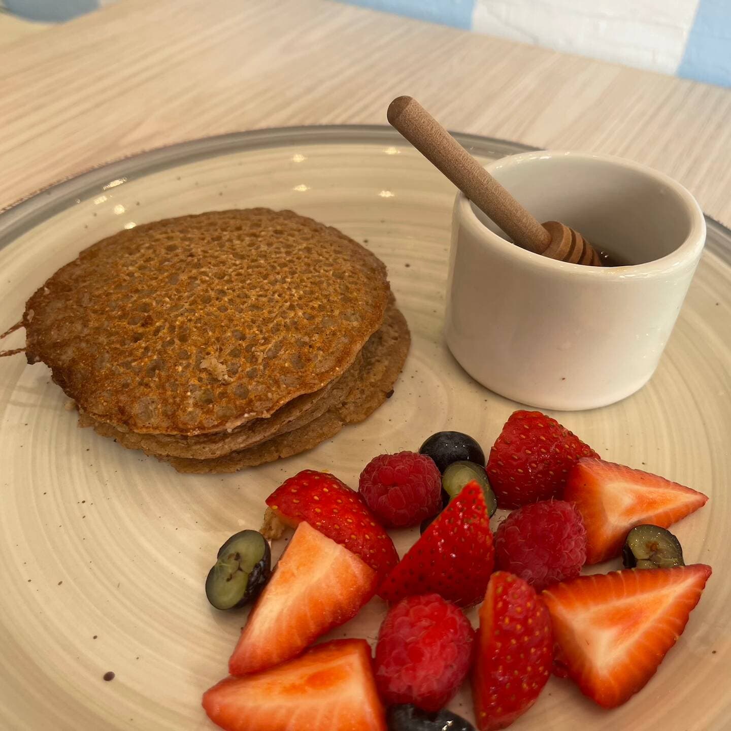 Hot cakes de avena y platano