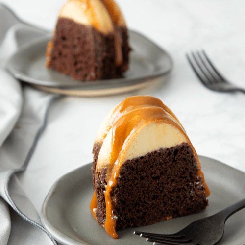 Rebanada de Chocoflan