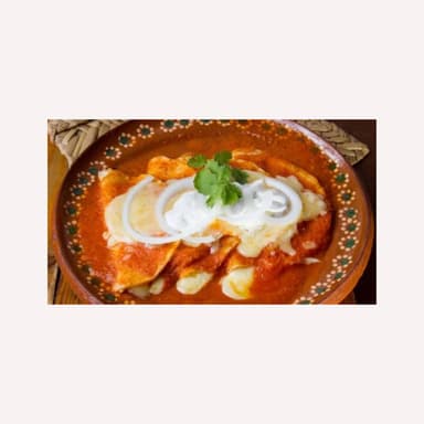 Comida de enchiladas rojas