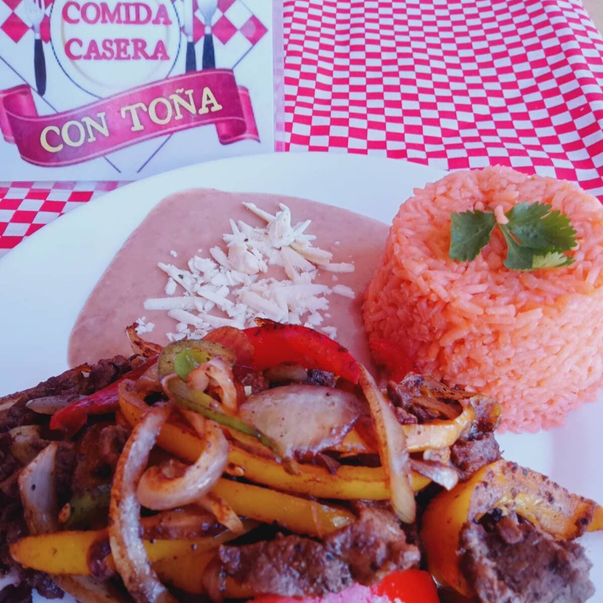 PLATILLO DE FAJITAS DE RES