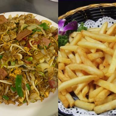 1 ARROZ CANTONES + PAPAS FRITAS GRANDES