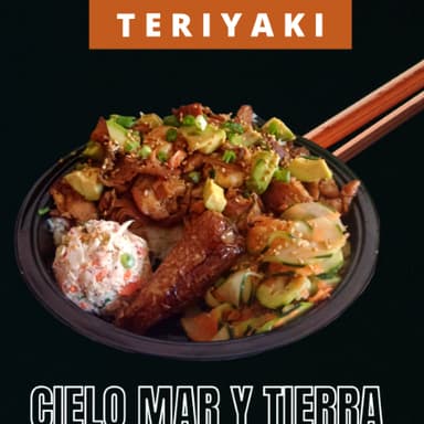 Teriyaki cielo mar y tierra