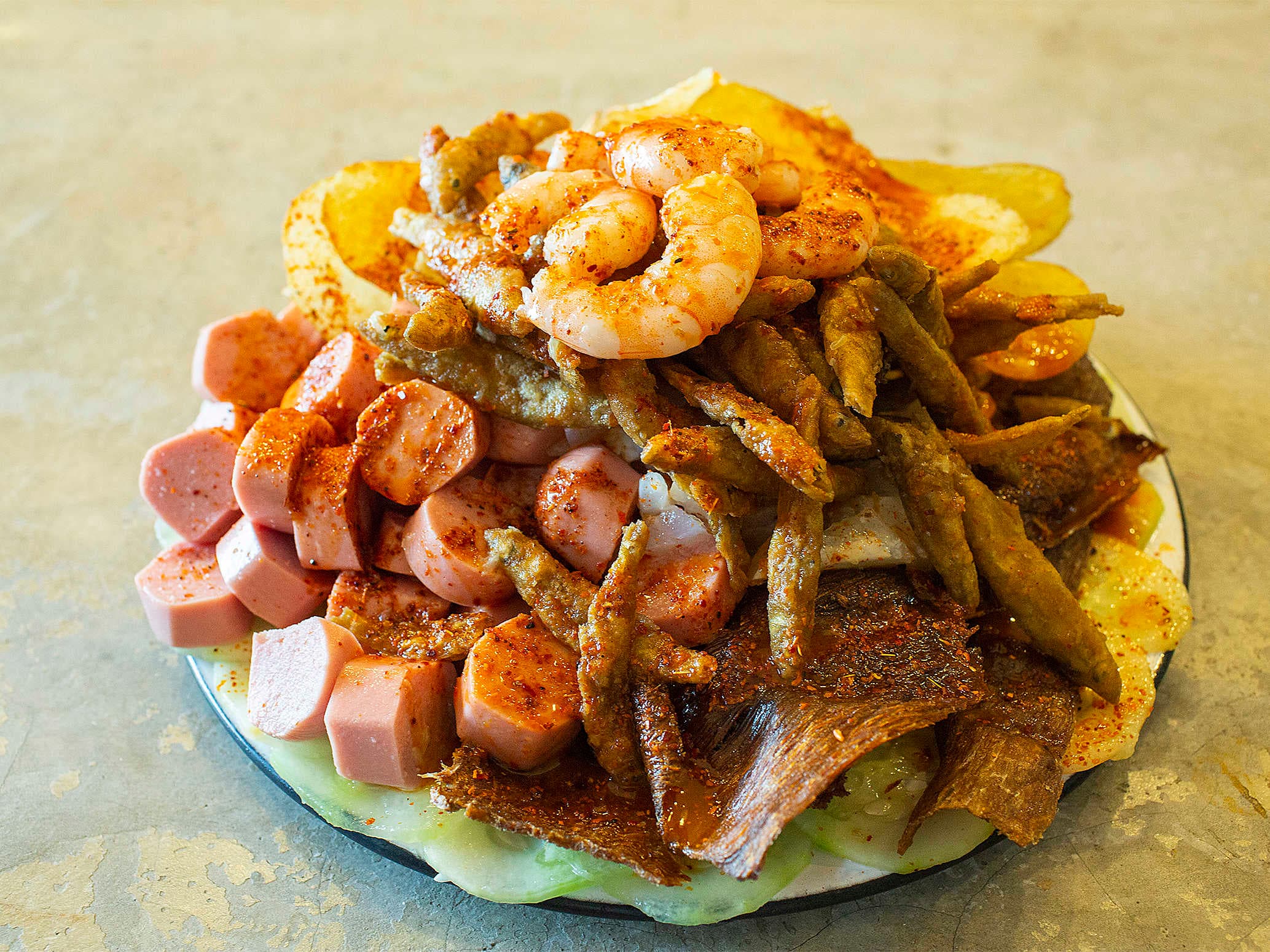 Tostilocos con Cecina