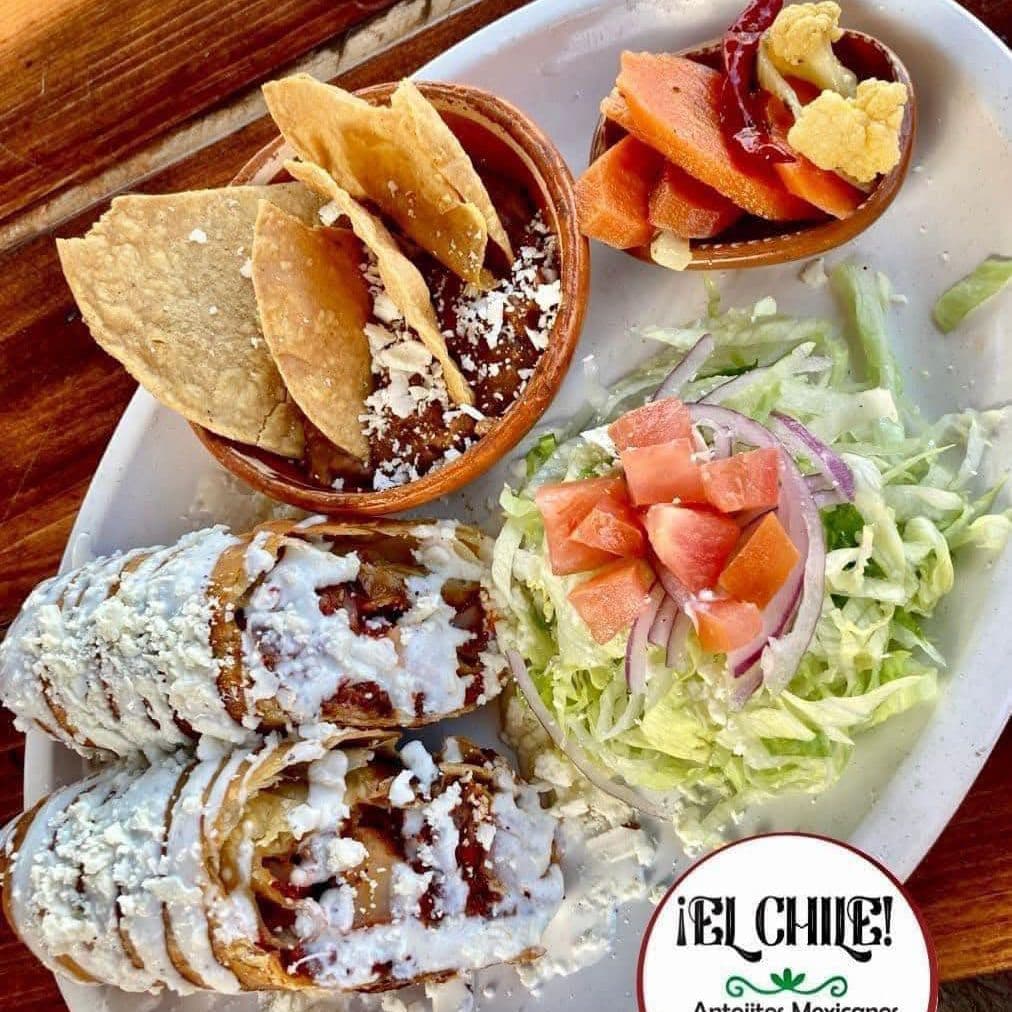 Chimichanga de Papa con Chorizos