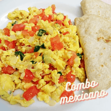Huevos a la mexicana + Café Americano Caliente