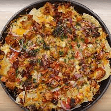 Nachos con barbacoa