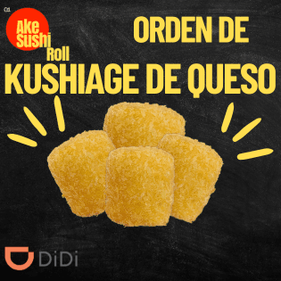 ORDEN DE KUSHIAGES DE QUESO Combo didi