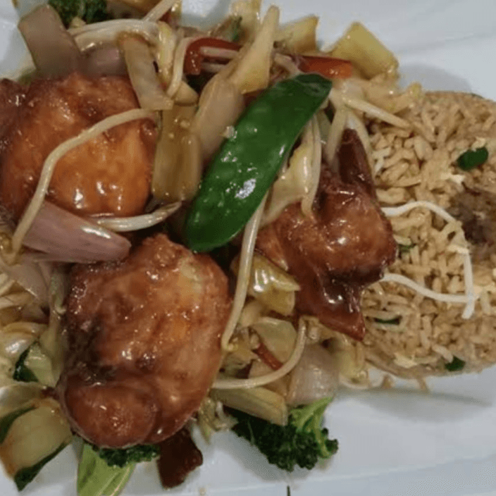 Combinado con Pollo en Trozos