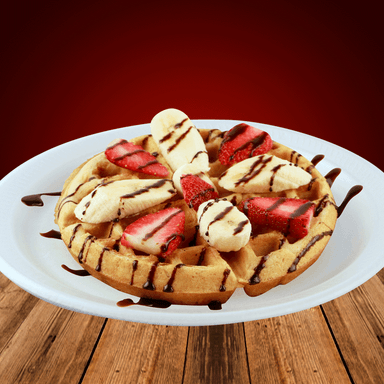 1 Waffle Factory Con Fruta Y Chocolate