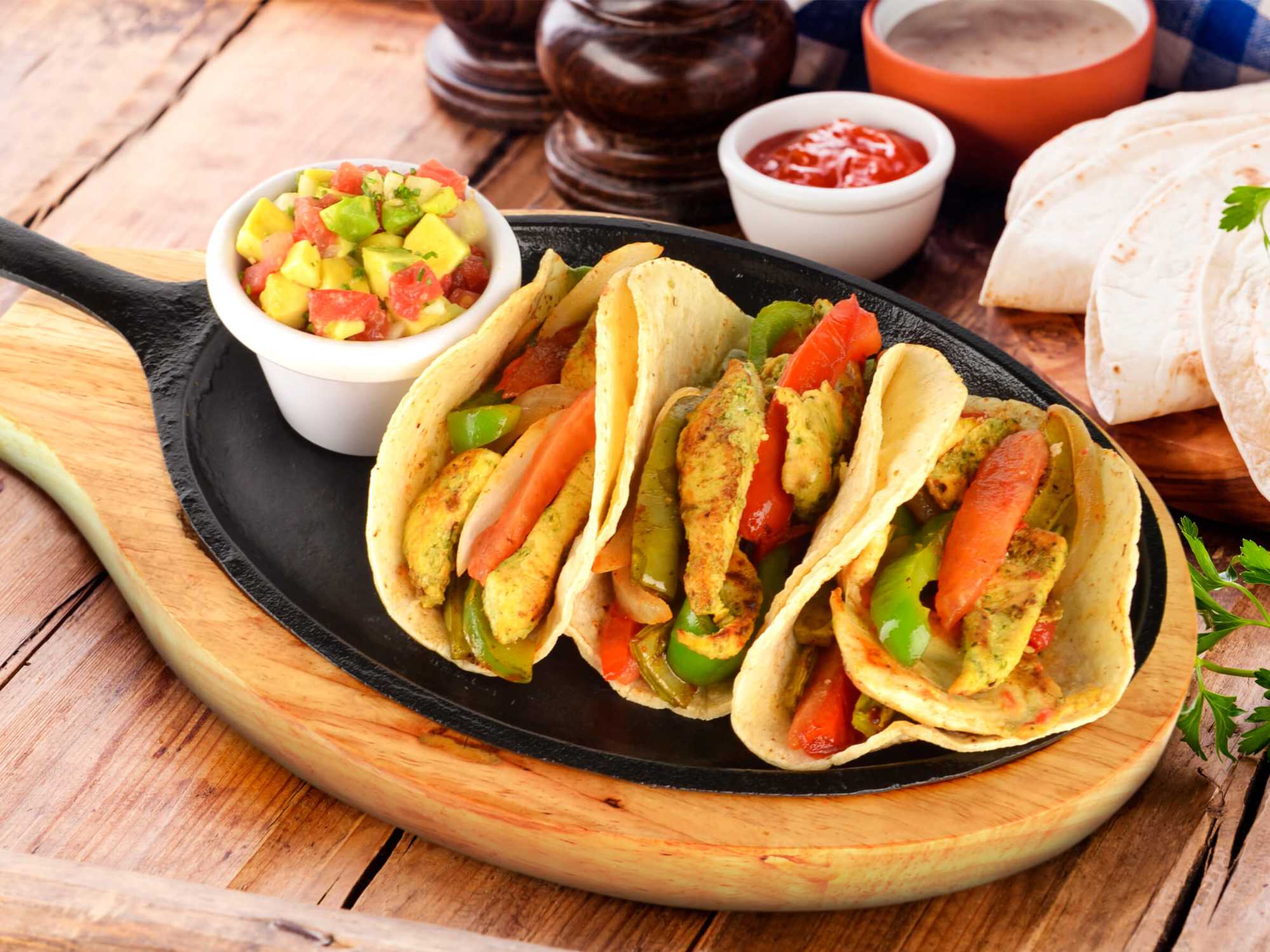 Fajitas de pollo