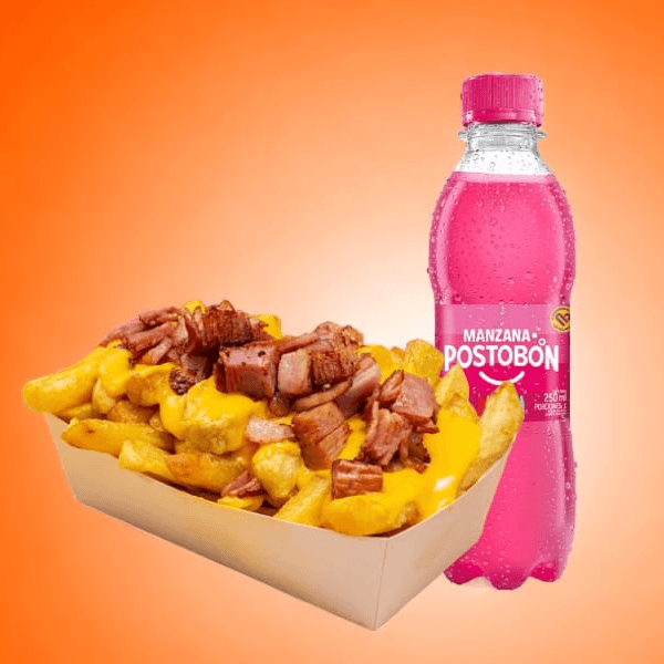 Papas Tocineta + HIT 200 Ml