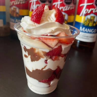 Fresas con crema