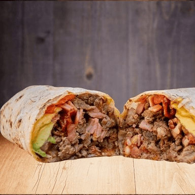 Burrito de Bistec con Tocino