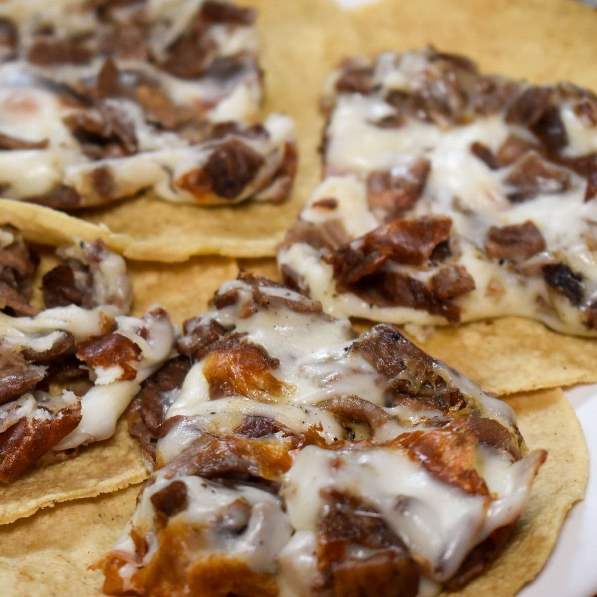 Orden de Tacos con Queso de Sirloin 4 pzas