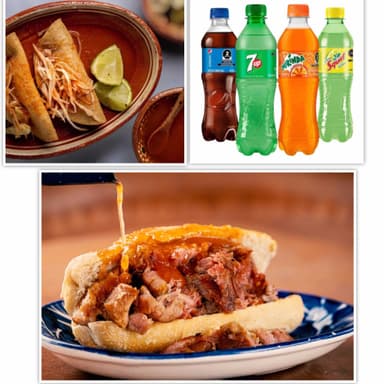 Combo 2 Tortas Ahogas+2 Tacos dorados+2 Bebidas