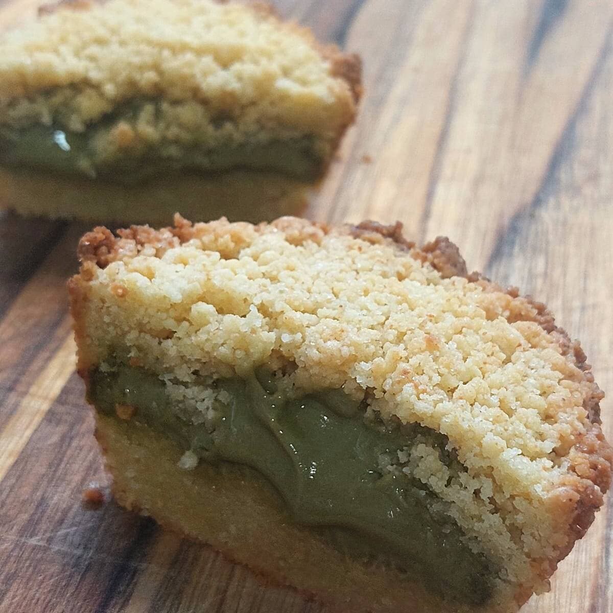 Sbriciolata Alla Nutella de Pistachos