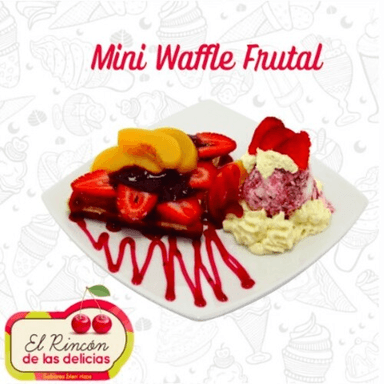 Mini Waffle Frutal