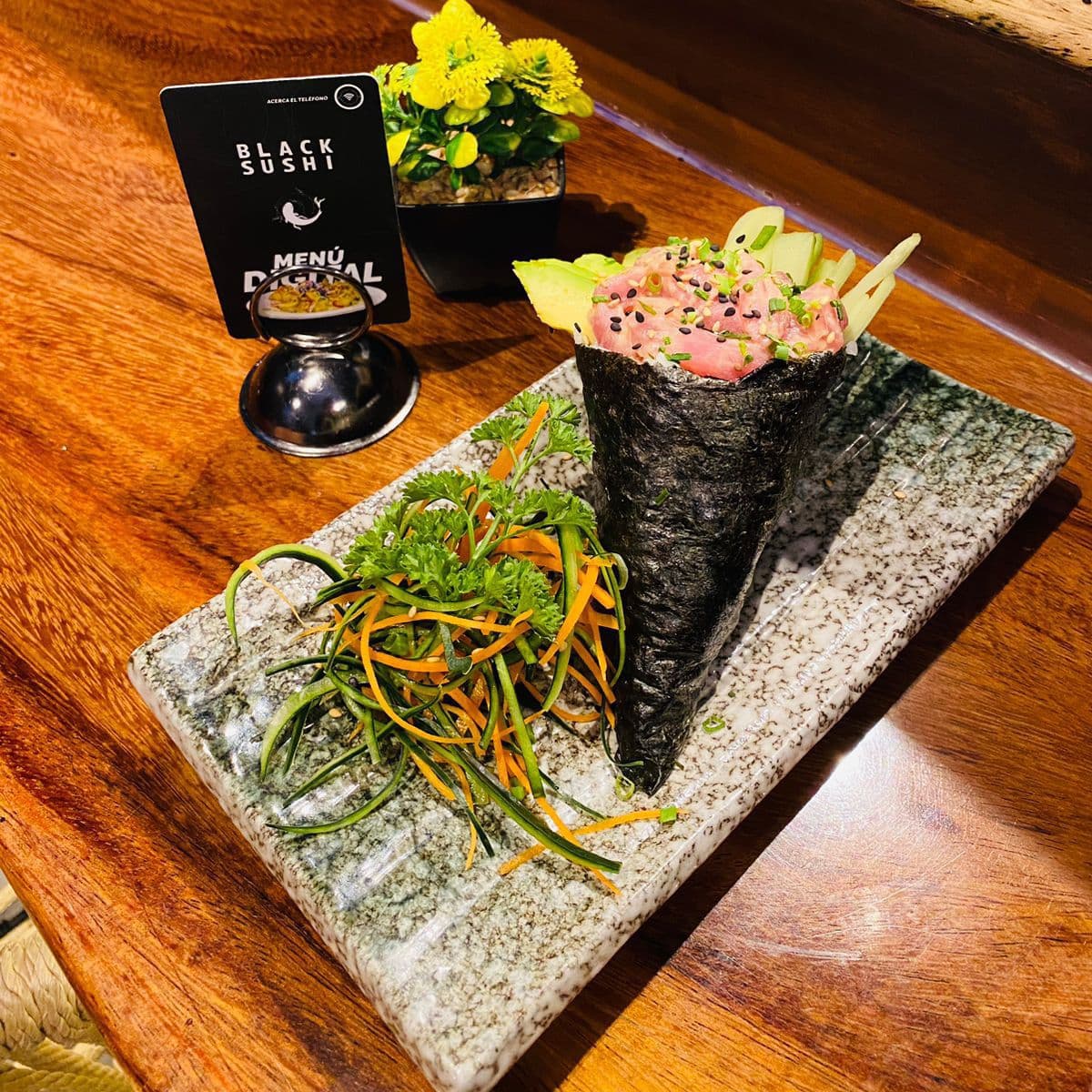 Temaki de Pescado Spacy