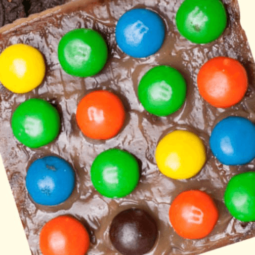 Brownie + M&m