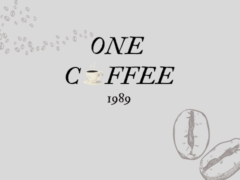 One coffee