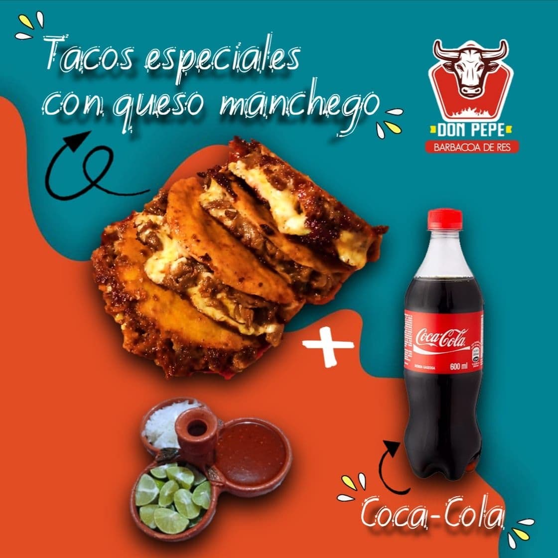 Combo 4 Tacos Esp+ BEBIDA