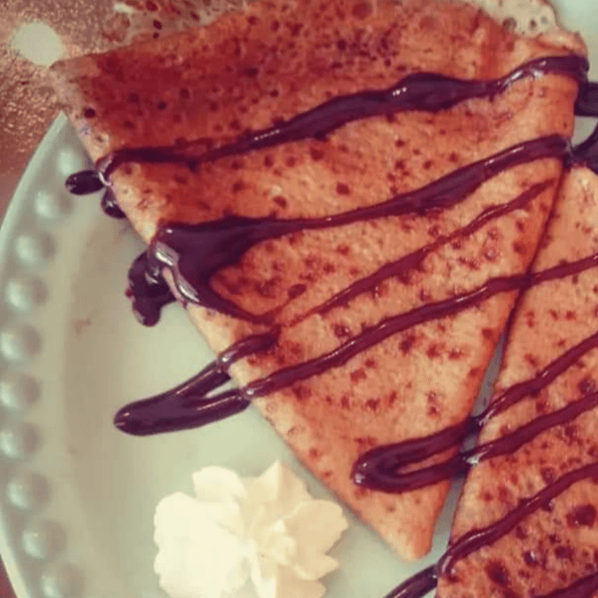 Crepa Dulce de Queso y Fresa