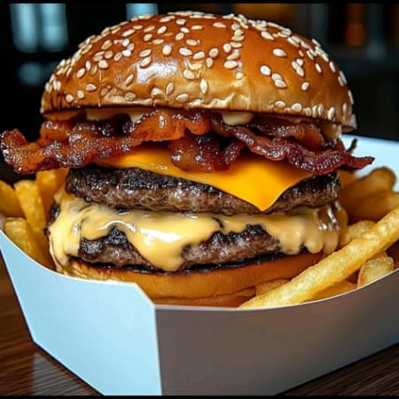 HAMBURGUESA DOBLE CARNE