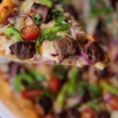 pizza de arrachera