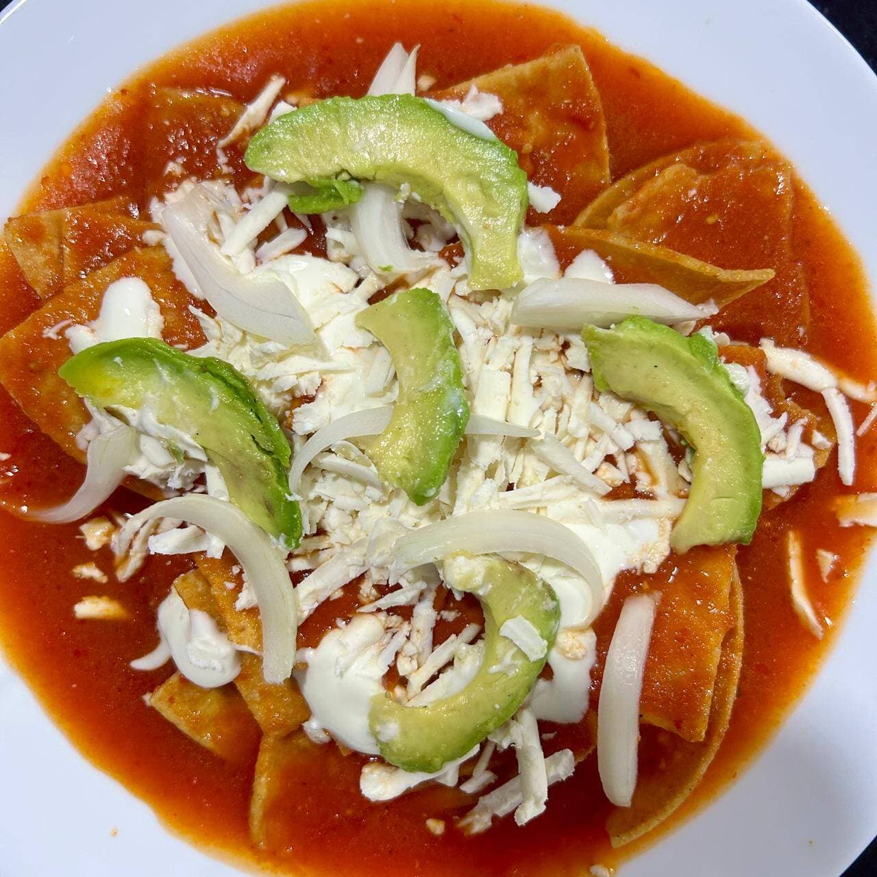 Chilaquiles Rojos Sencillos