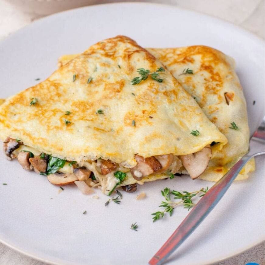 Crepa de Champiñones con Queso