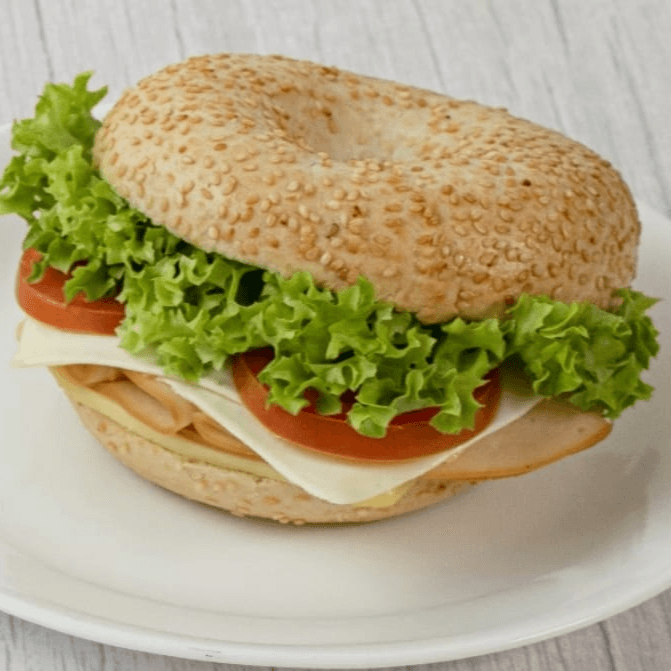 Bagel de Pavo Ahumado