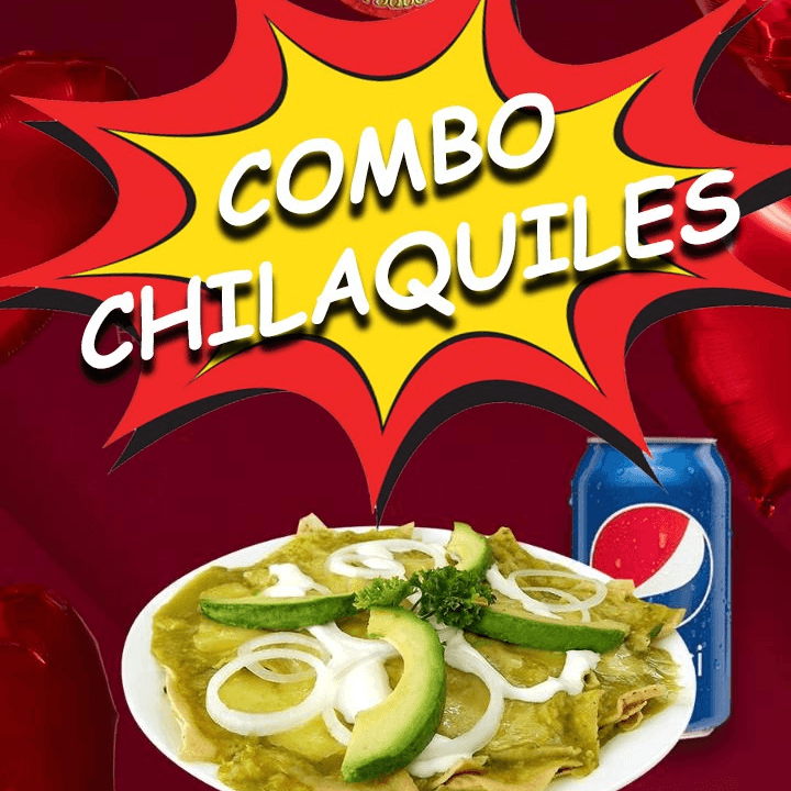 CHILAQUILES + REFRESCO